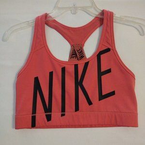 Nike Women's Classic Logo Sports Bra Sz Medium Pink Black